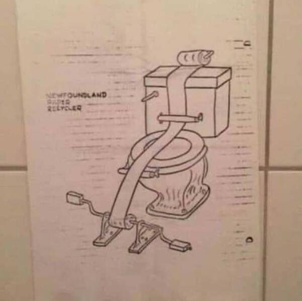 newfoundland paper recycler funny picture
