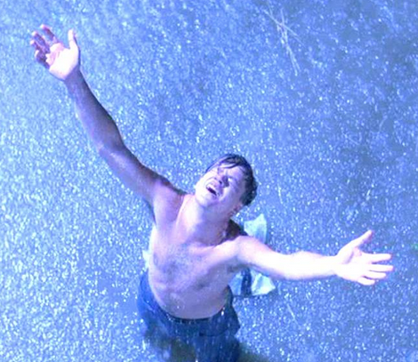 funny pictures, funny pics, funny vids, people who love rain, shawshank redemption, tim robbins, funny photos